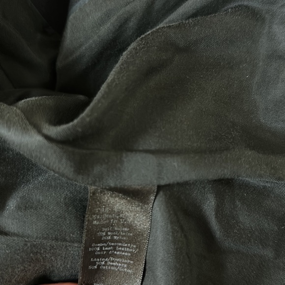 🔥🔥🔥 Rag & Bone Black Wool Lamb leather Jacket Coat - Picture 16 of 16